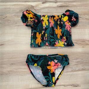 NWOT/OFF SHOULDER TROPICAL PARADISE 2 piece swim